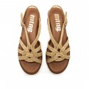 Sandalias Casual de Mujer MTNG AMELIE Beige 62651