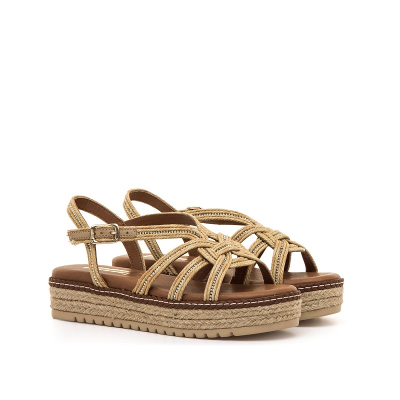 Sandalias Casual de Mujer MTNG AMELIE Beige 62651