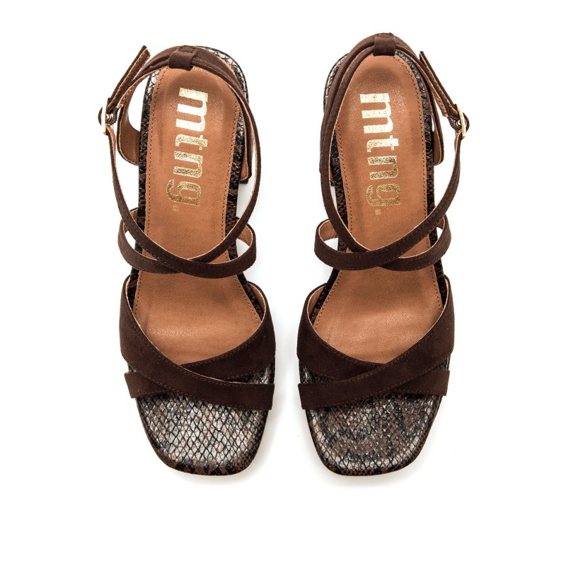 Sandalias Vestir de Mujer MTNG BRITT Marron 62742
