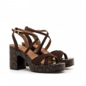 Sandalias Vestir de Mujer MTNG BRITT Marron 62742