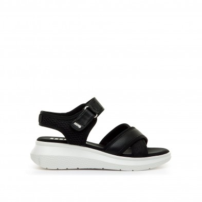 Sandalias Casual de Mujer MTNG COTTON Negro 62766