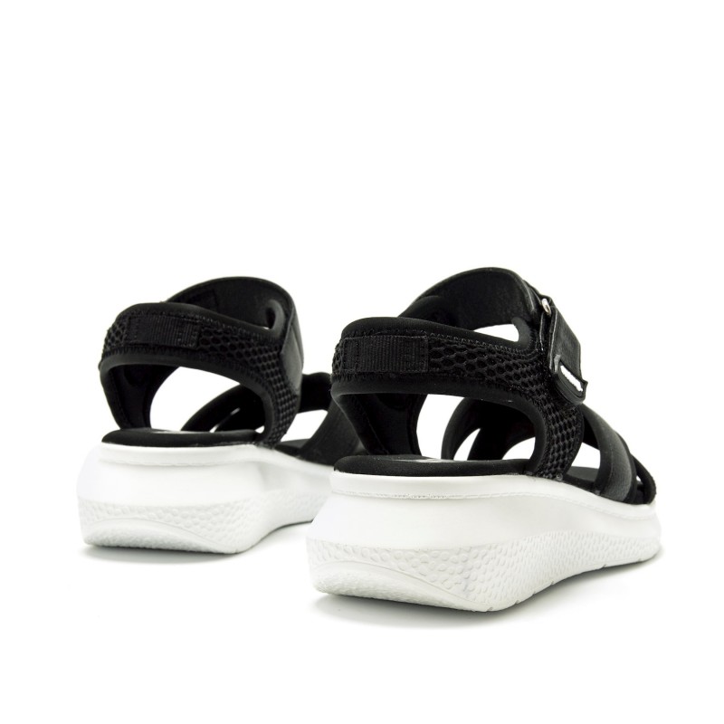 Sandalias Casual de Mujer MTNG COTTON Negro 62766