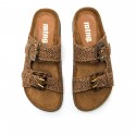 Sandalias Casual de Mujer MTNG LAZY Marron 62653