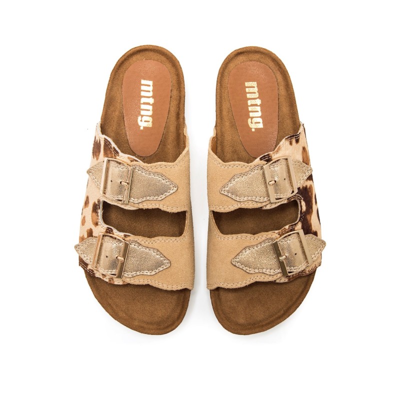 Sandalias Casual de Mujer MTNG LIN Beige 62656