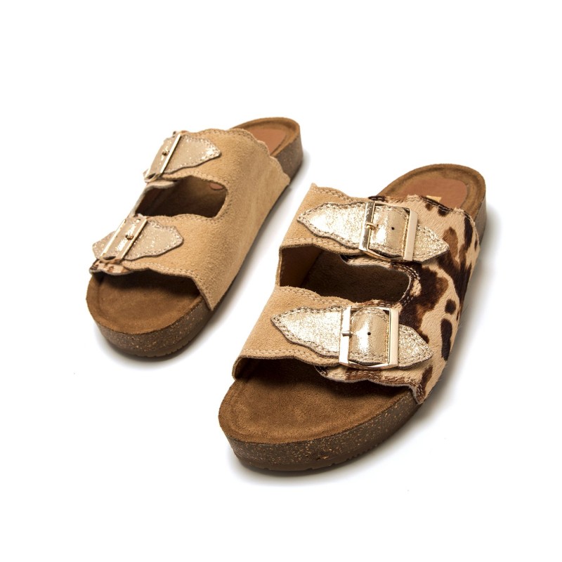 Sandalias Casual de Mujer MTNG LIN Beige 62656