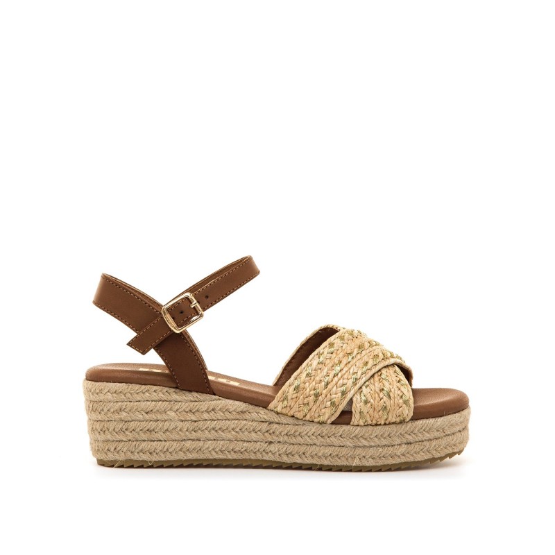 Sandalias Casual de Mujer MTNG LITA Beige 62743
