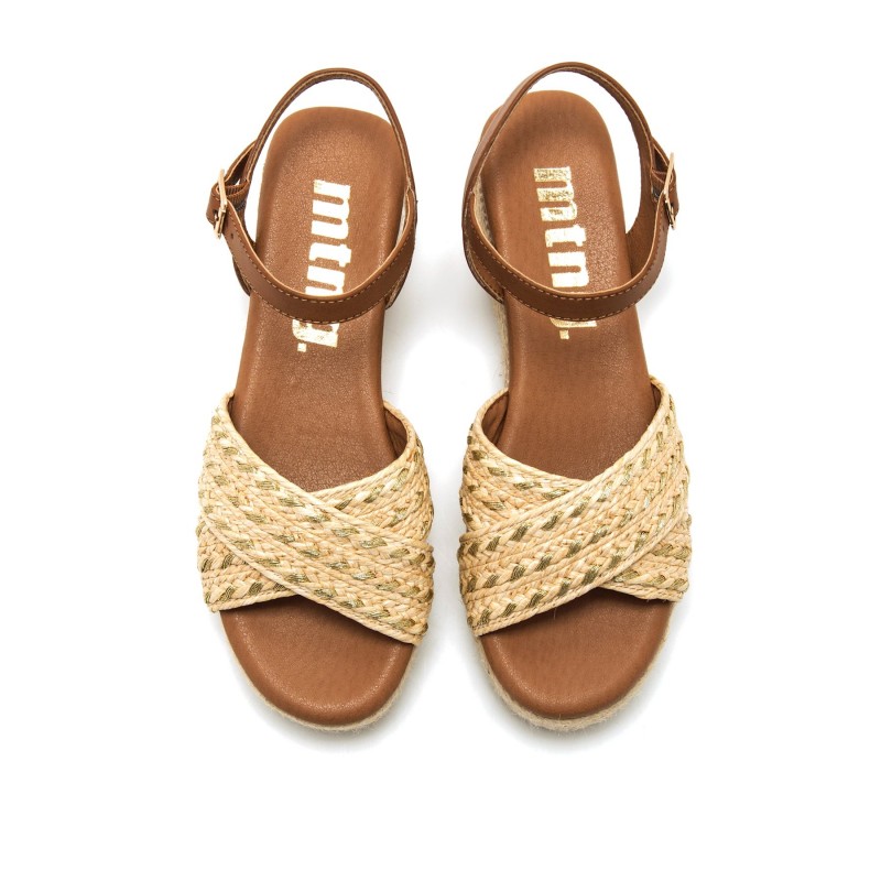 Sandalias Casual de Mujer MTNG LITA Beige 62743