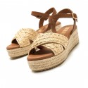 Sandalias Casual de Mujer MTNG LITA Beige 62743
