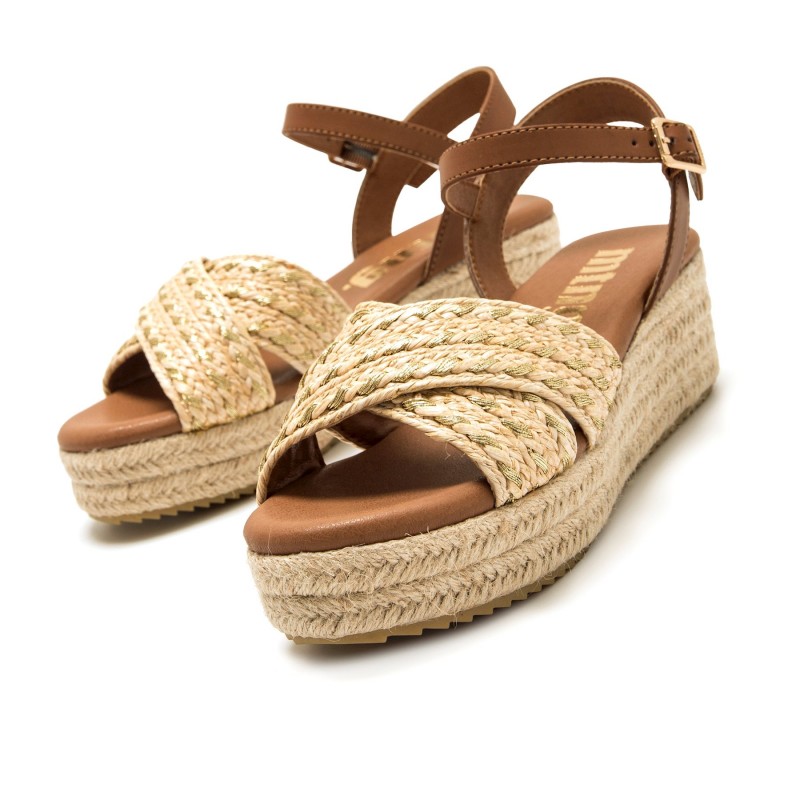 Sandalias Casual de Mujer MTNG LITA Beige 62743