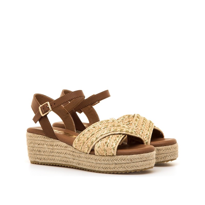 Sandalias Casual de Mujer MTNG LITA Beige 62743