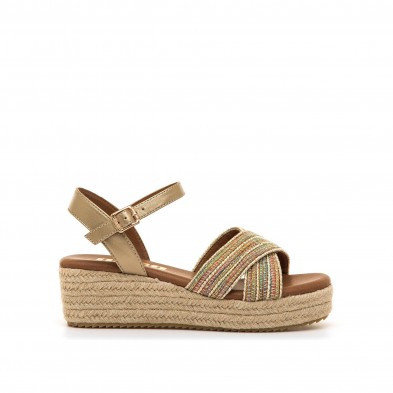 Sandalias Casual de Mujer MTNG LITA Beige 62744