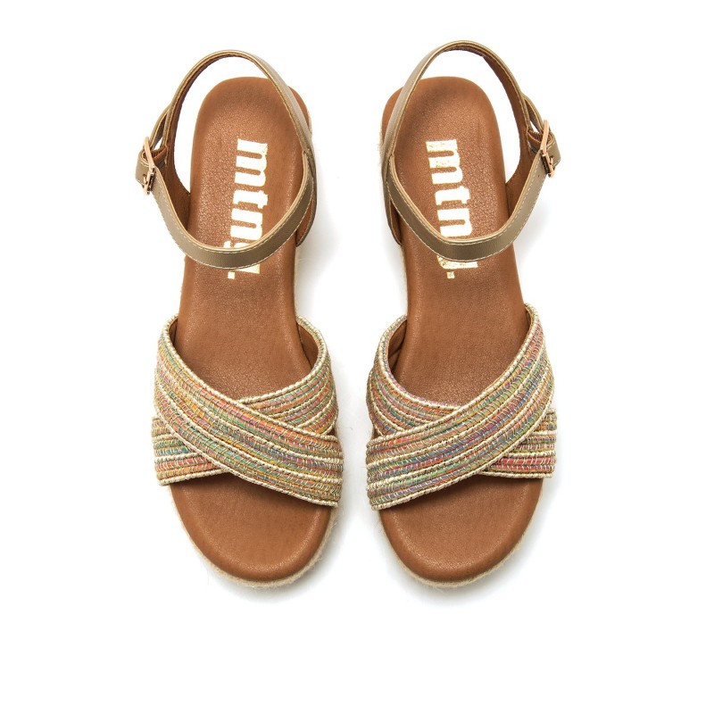 Sandalias Casual de Mujer MTNG LITA Beige 62744