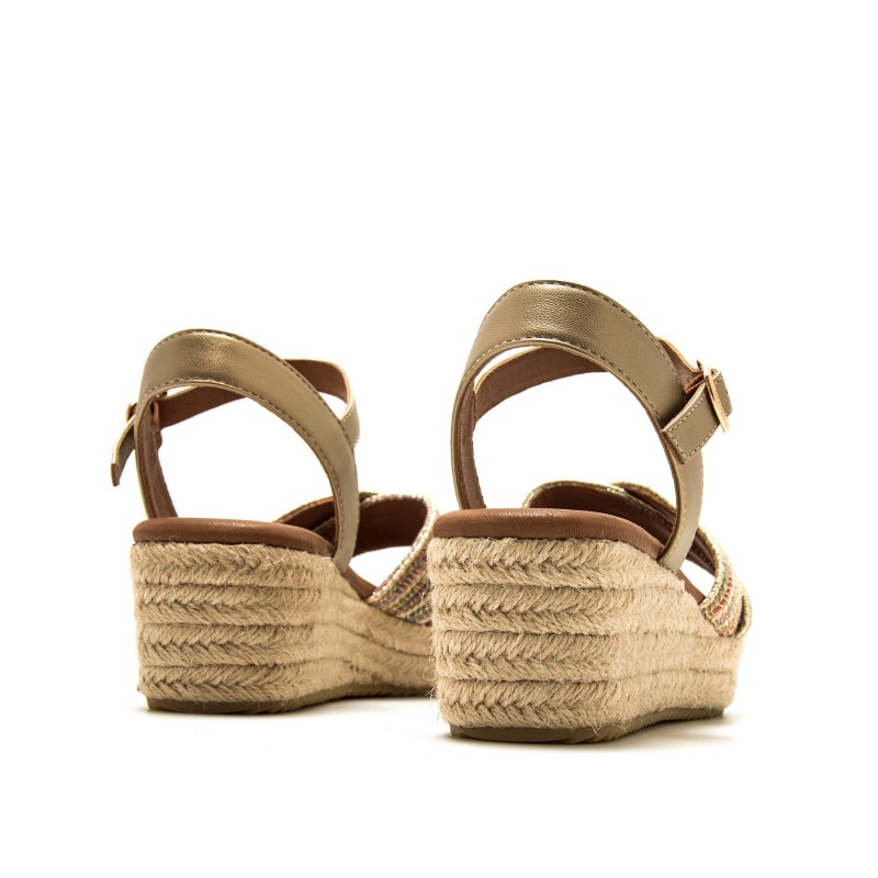 Sandalias Casual de Mujer MTNG LITA Beige 62744