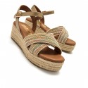 Sandalias Casual de Mujer MTNG LITA Beige 62744