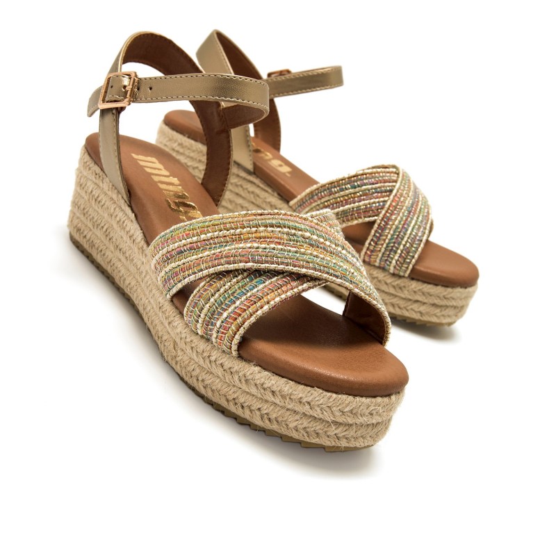 Sandalias Casual de Mujer MTNG LITA Beige 62744
