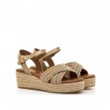 Sandalias Casual de Mujer MTNG LITA Beige 62744