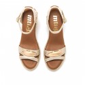 Sandalias Casual de Mujer MTNG LOUISA Oro 62676
