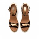 Sandalias Casual de Mujer MTNG LOUISA Negro 62678