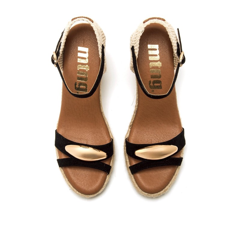 Sandalias Casual de Mujer MTNG LOUISA Negro 62678
