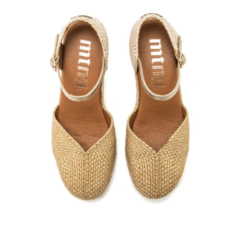 Sandalias Casual de Mujer MTNG MADA Oro 62736