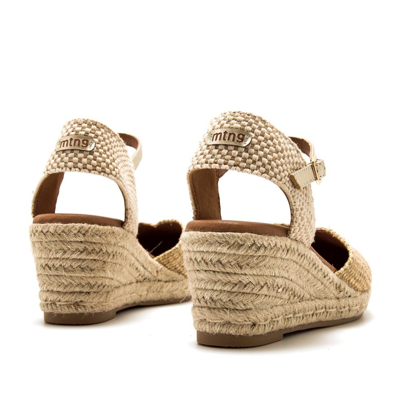 Sandalias Casual de Mujer MTNG MADA Oro 62736