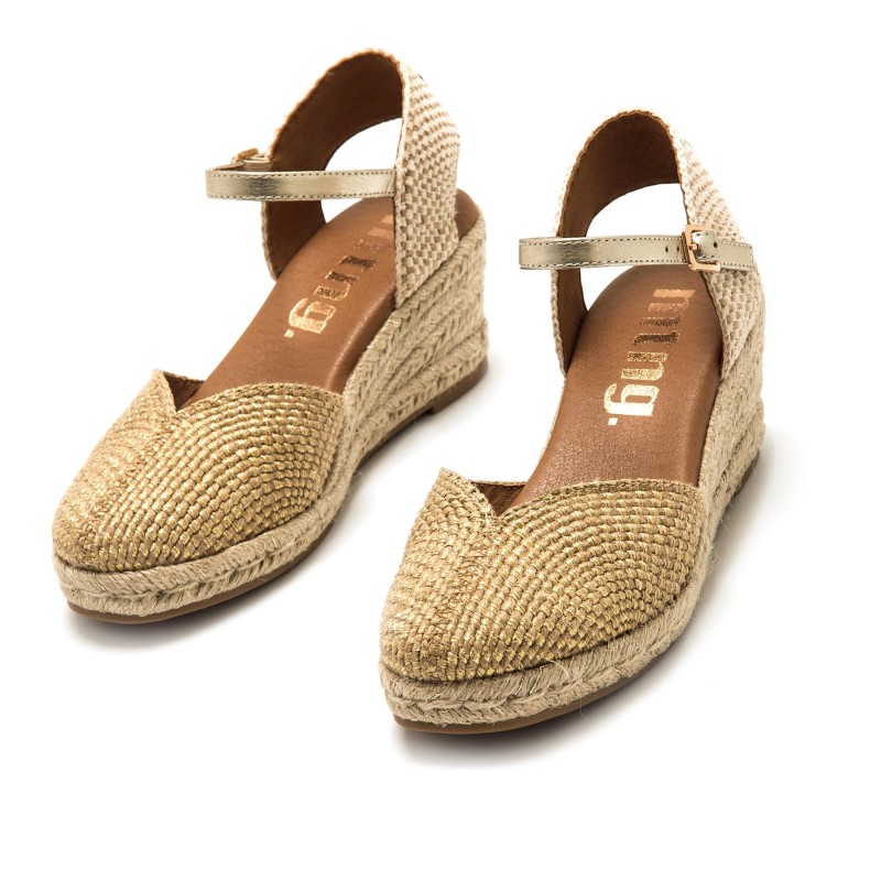 Sandalias Casual de Mujer MTNG MADA Oro 62736