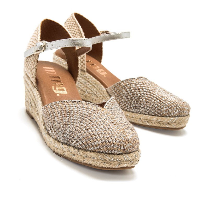 Sandalias Casual de Mujer MTNG MADA Plata 62737