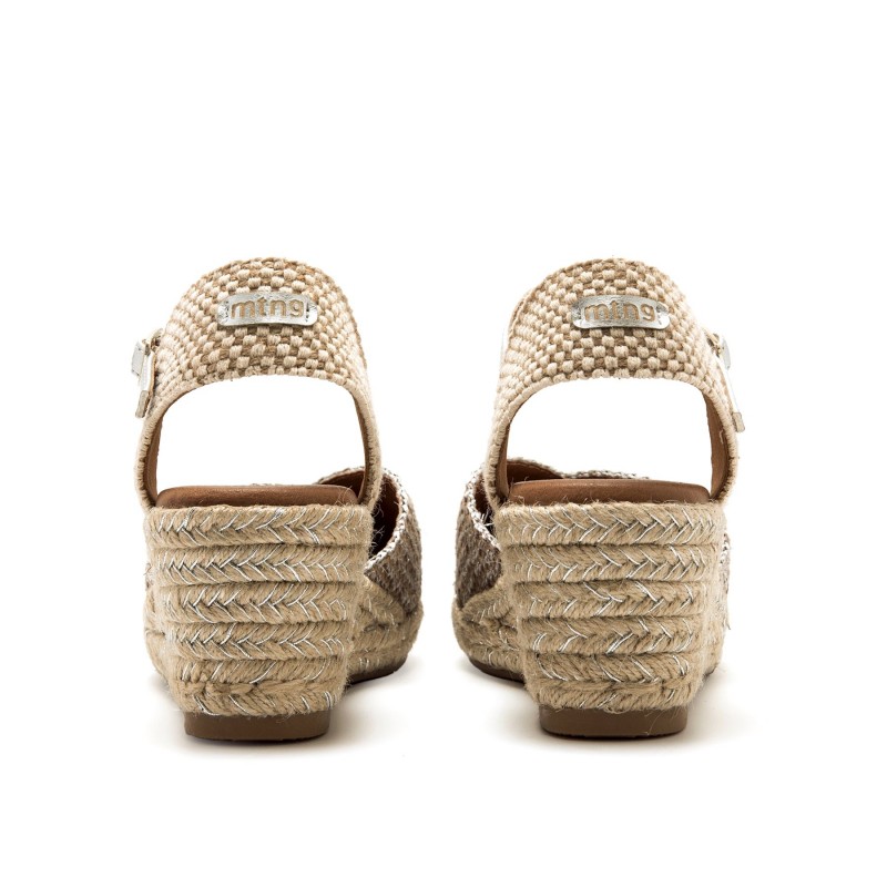 Sandalias Casual de Mujer MTNG MADA Plata 62737