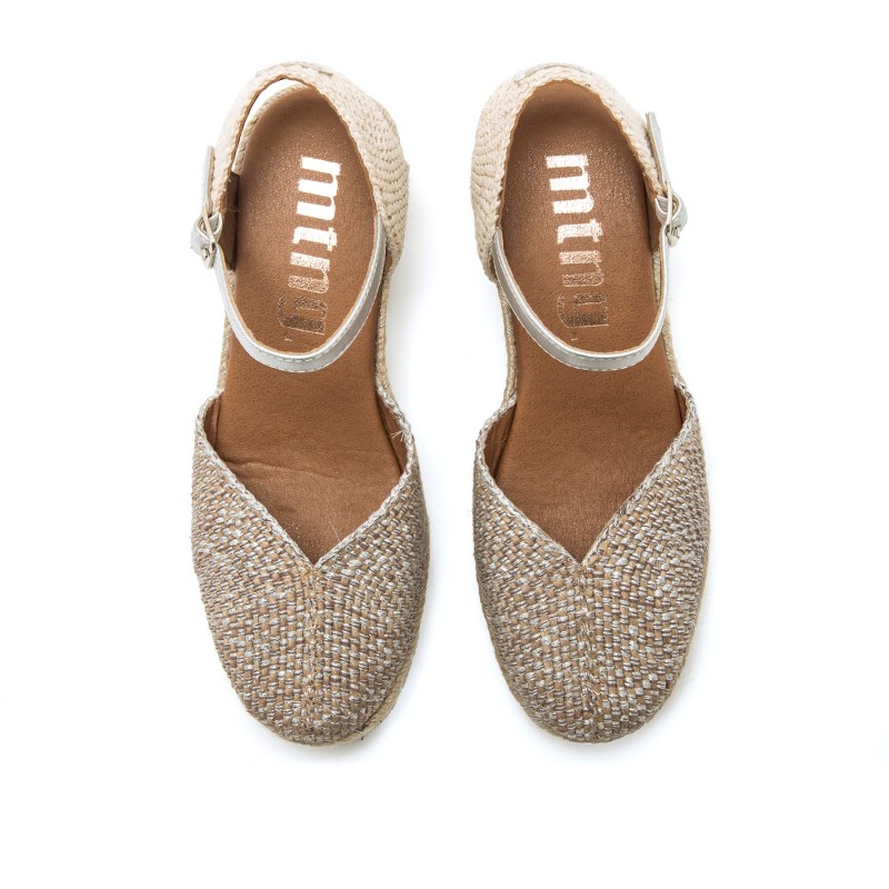 Sandalias Casual de Mujer MTNG MADA Plata 62737