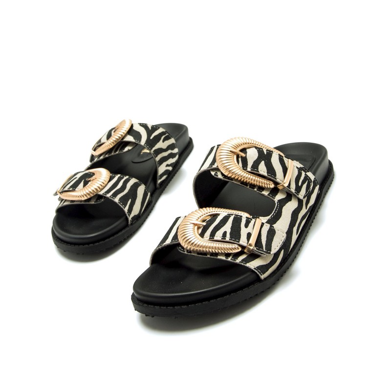 Sandalias Casual de Mujer MTNG SIA Negro 62666