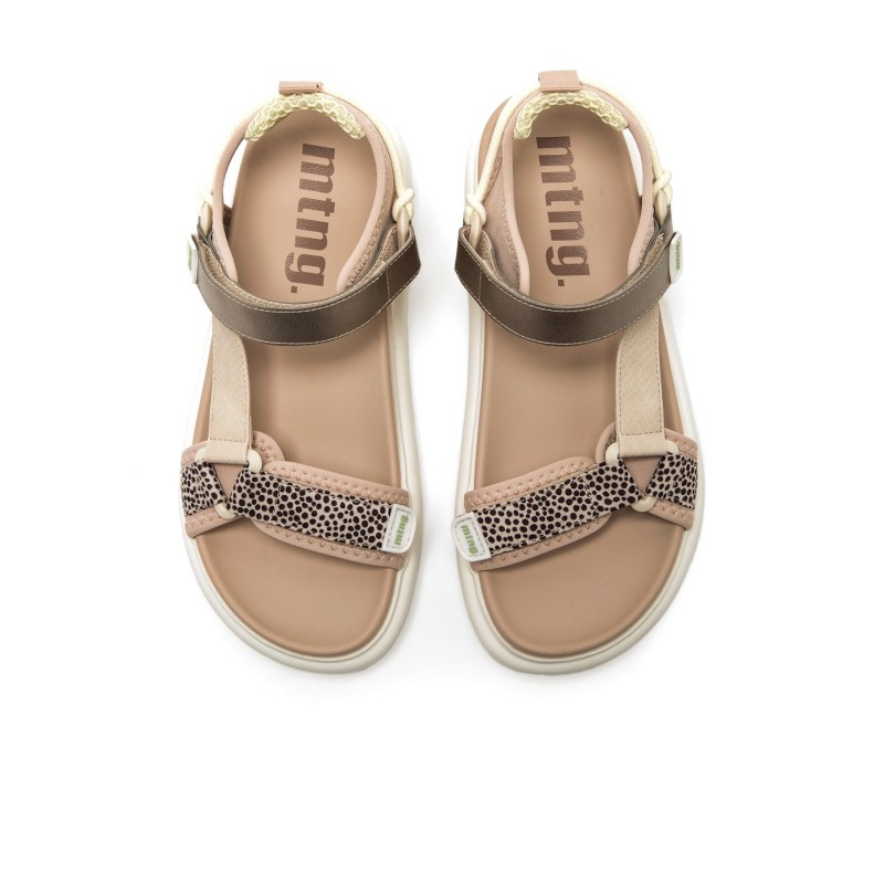 Sandalias Casual de Mujer MTNG SUNNY Beige 62752
