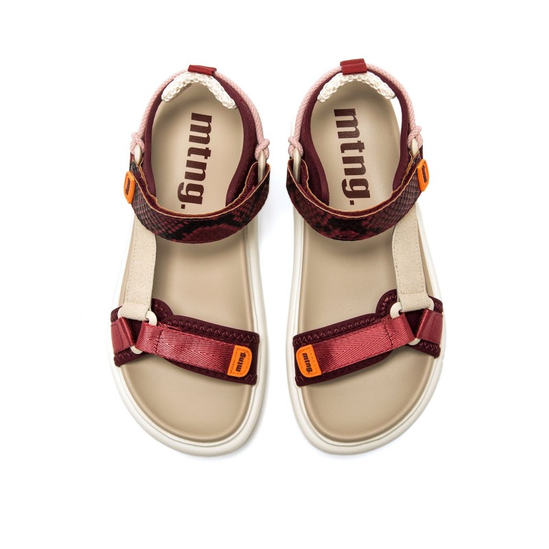 Sandalias Casual de Mujer MTNG SUNNY Rojo 62753