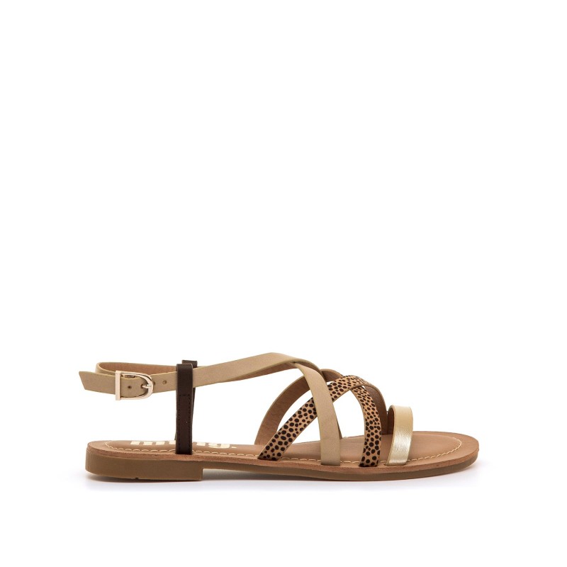 Sandalias Casual de Mujer MTNG TATIANA Beige 62692
