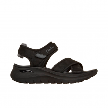 Platte Sandalen Dames Skechers Arch Fit 2.0 - Feelin´bright Zwart