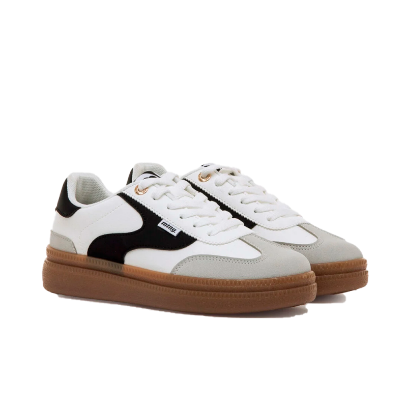 Sneakers Mujer Mustang 60956 Blanco-Negro