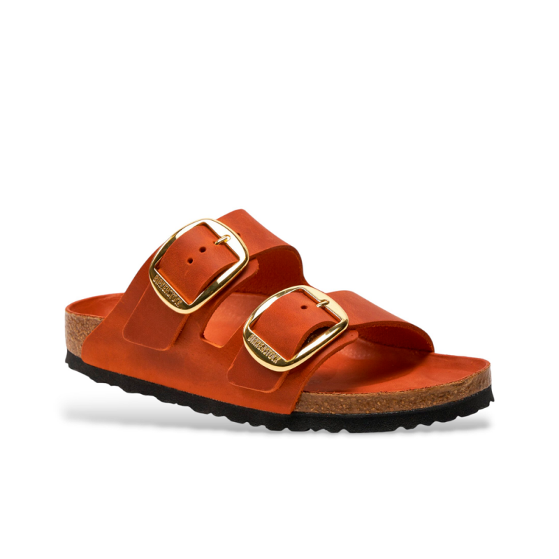 Sandalias Bio Mujer Birkenstock Arizona Big Buckle Naranja