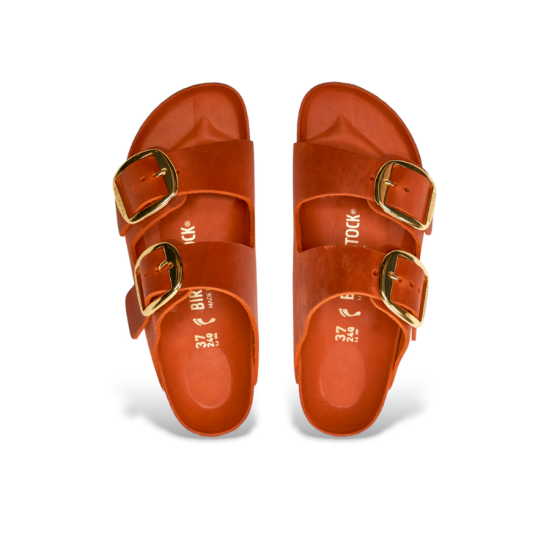 Sandalias Bio Mujer Birkenstock Arizona Big Buckle Naranja