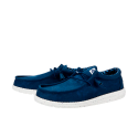 Zapatillas Lona Hombre Hey Dude Wally Strech Canvas Marino