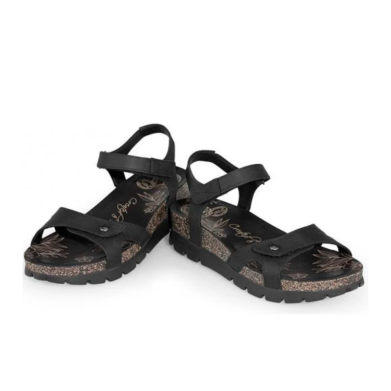 Sandalias Planas Mujer Panama Jack Sulia Negro