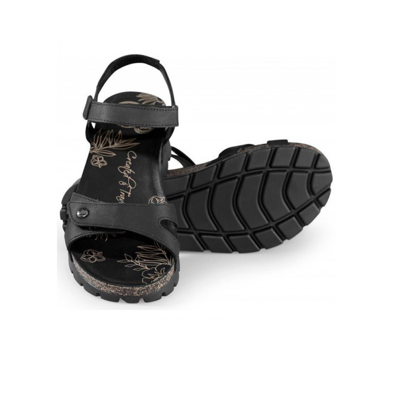Sandalias Planas Mujer Panama Jack Sulia Negro