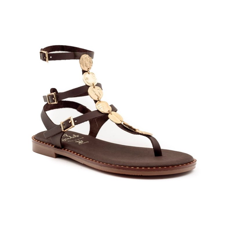Sandalias Planas Mujer Oh My Sandals 5843 Marron