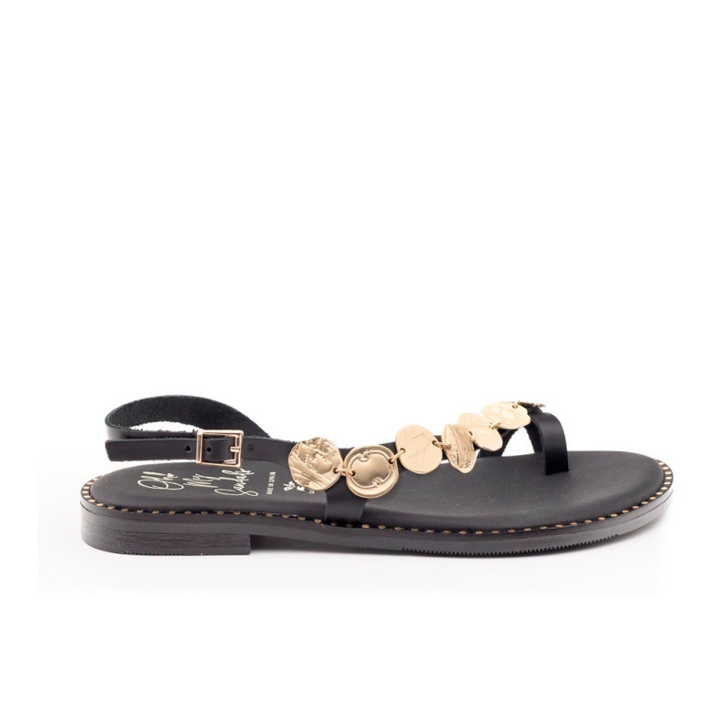 Sandalias Planas Mujer Oh My Sandals 5842 Negro