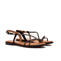 Sandalias Planas Mujer Mustang 56612 Negro