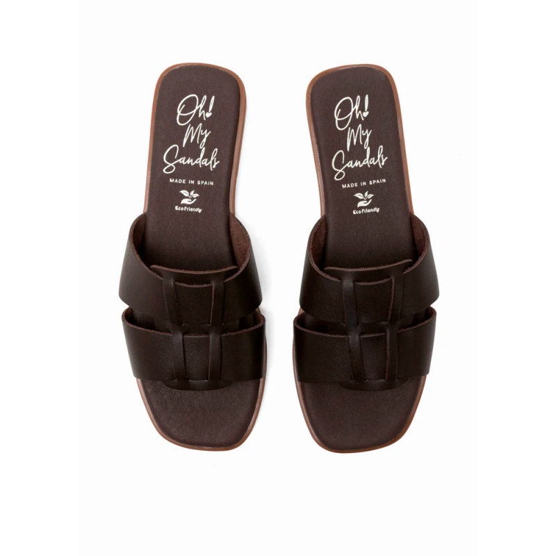 Sandalias Planas Mujer Oh My Sandals 5823 Marron