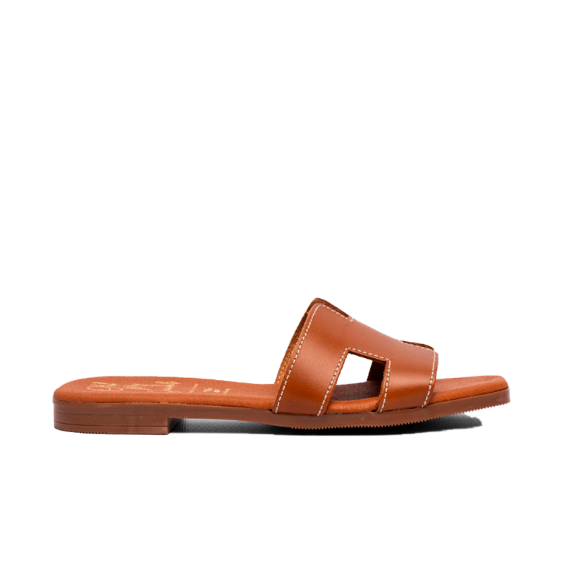 Sandalias Planas Mujer Oh My Sandals 5810 Cuero