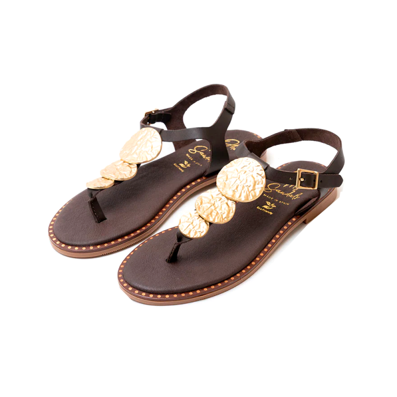 Sandalias Planas Mujer Oh My Sandals 5848 Marron