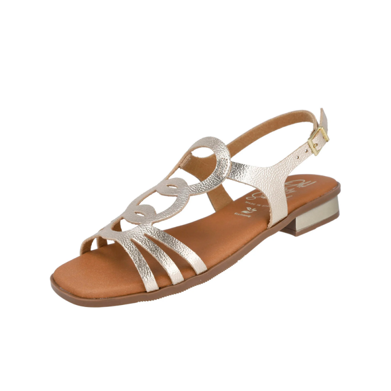Sandalias Planas Mujer Oh My Sandals 5874 Oro