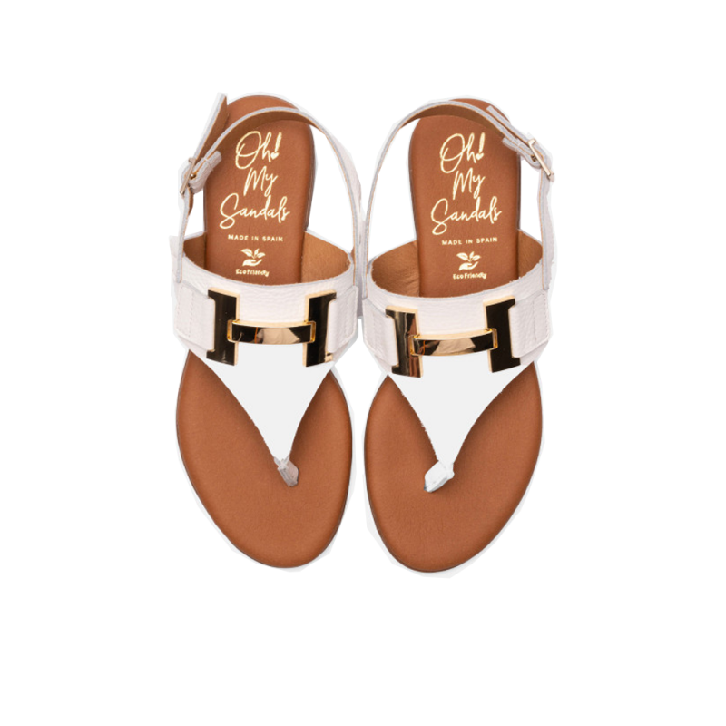 Sandalias Planas Mujer Oh My Sandals 5860 Hielo