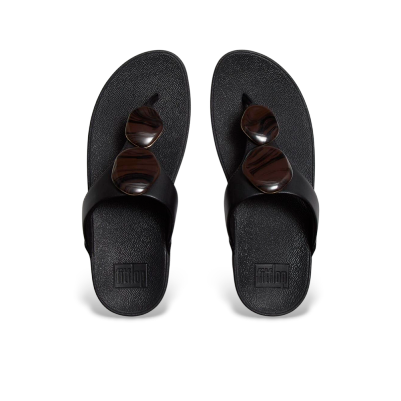 Cuñas Mujer Fitflop W Lulu Marbled Negro