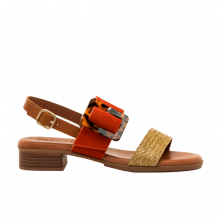 Sandalias de Tacón Mujer Mustang 55929 Kaki